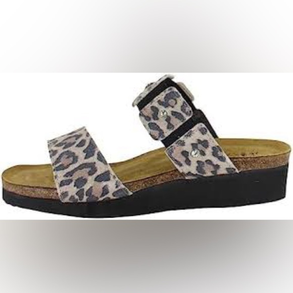 NEW!! Women’s NAOT Ashley Cheetah Suede/Leather Sandal Size 35EU/4-4.5US